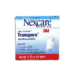 พลาสทรานสปอร์ Transpore 1 นิ้ว แบบใส