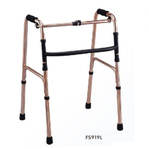 8 วอร์คเกอร์ช่วยเดิน Walker อลูมิเนียม พับได้ FS919L สีทอง