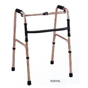 8 วอร์คเกอร์ช่วยเดิน Walker อลูมิเนียม พับได้ FS919L สีทอง